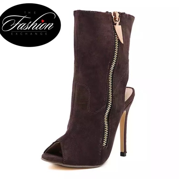 Faux Suede Moto Booties 🔥 Size 37/7 available - Picture 1 of 3